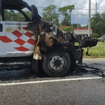 U-Haul after electrical fire damage is done