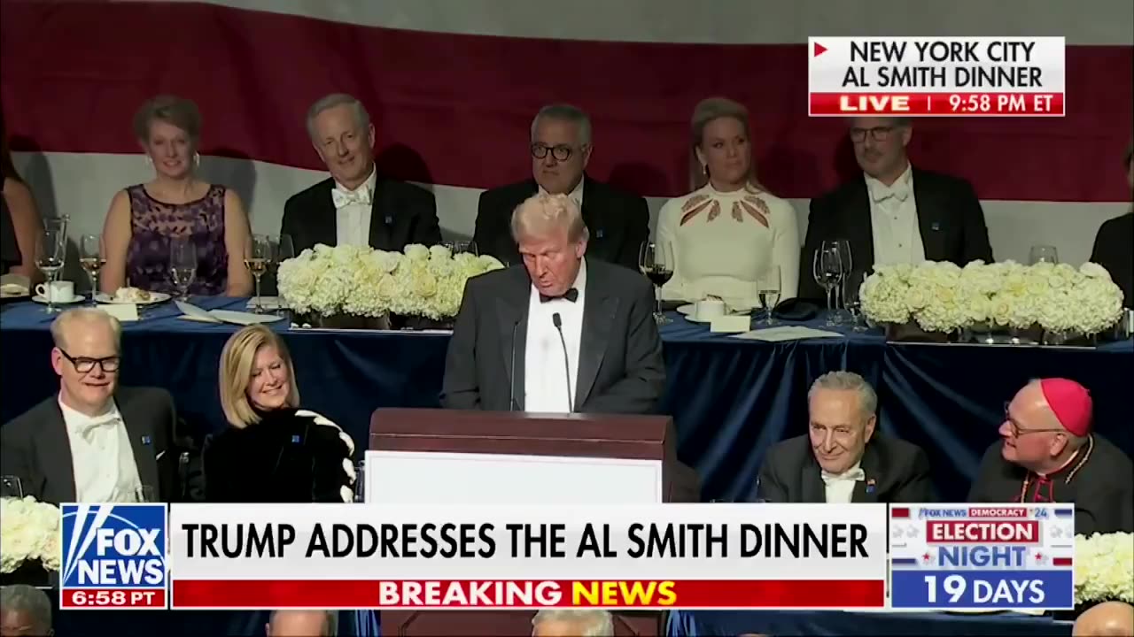 Trump Learns Bill DeBlasio Is in Audience - IMMEDIATELY Trashes Him