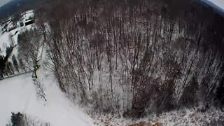 2-18-2021Drone over snow