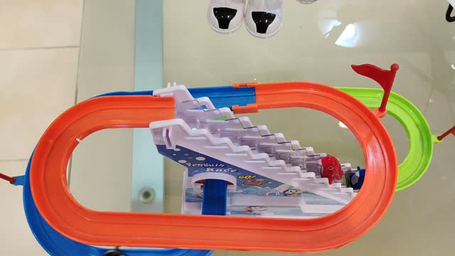 Penguin Racing Track Toy video