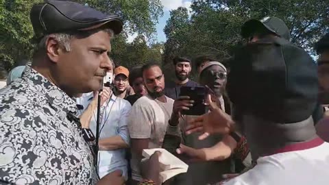 Uncle Sam And His Moon Symbols Again With Muslims At Speakers Corner