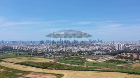 UFO OVER A CITY