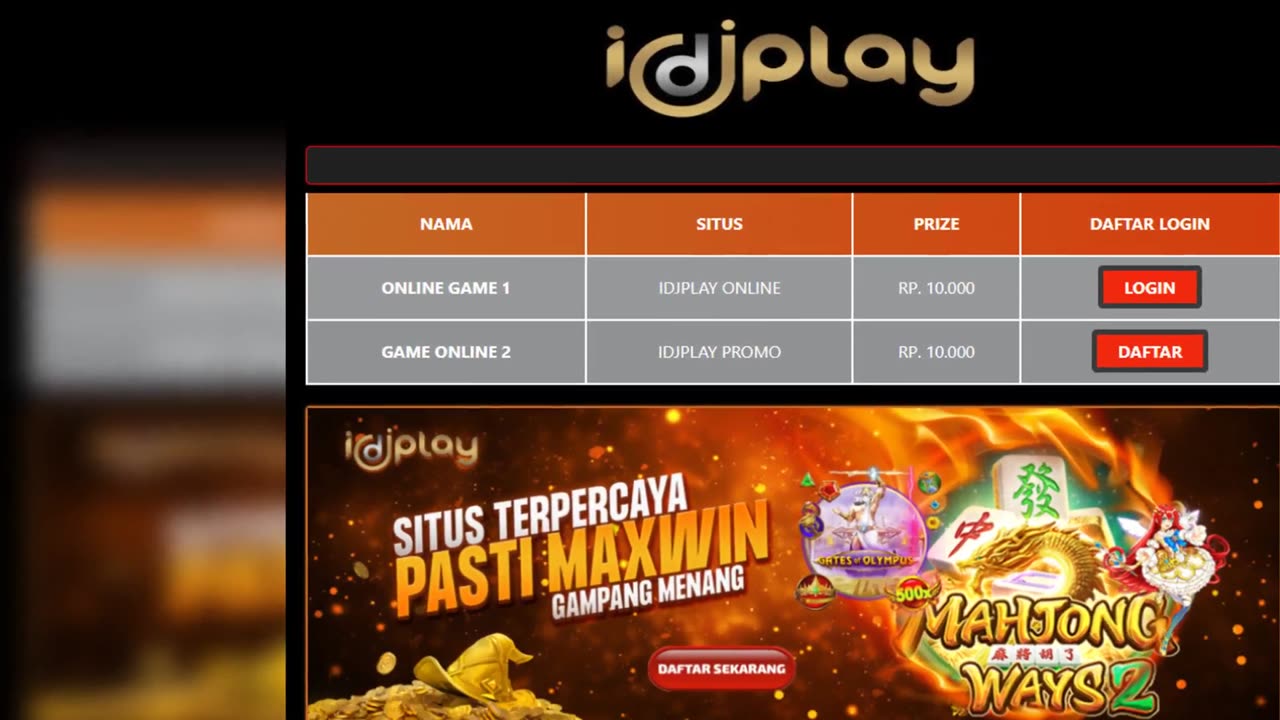 Situs Gaming Online Paling Hebat No.1 idj play paling mantap