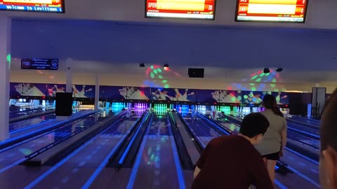 Spencer bowling at Stars & Strikes VID_20230617_132903