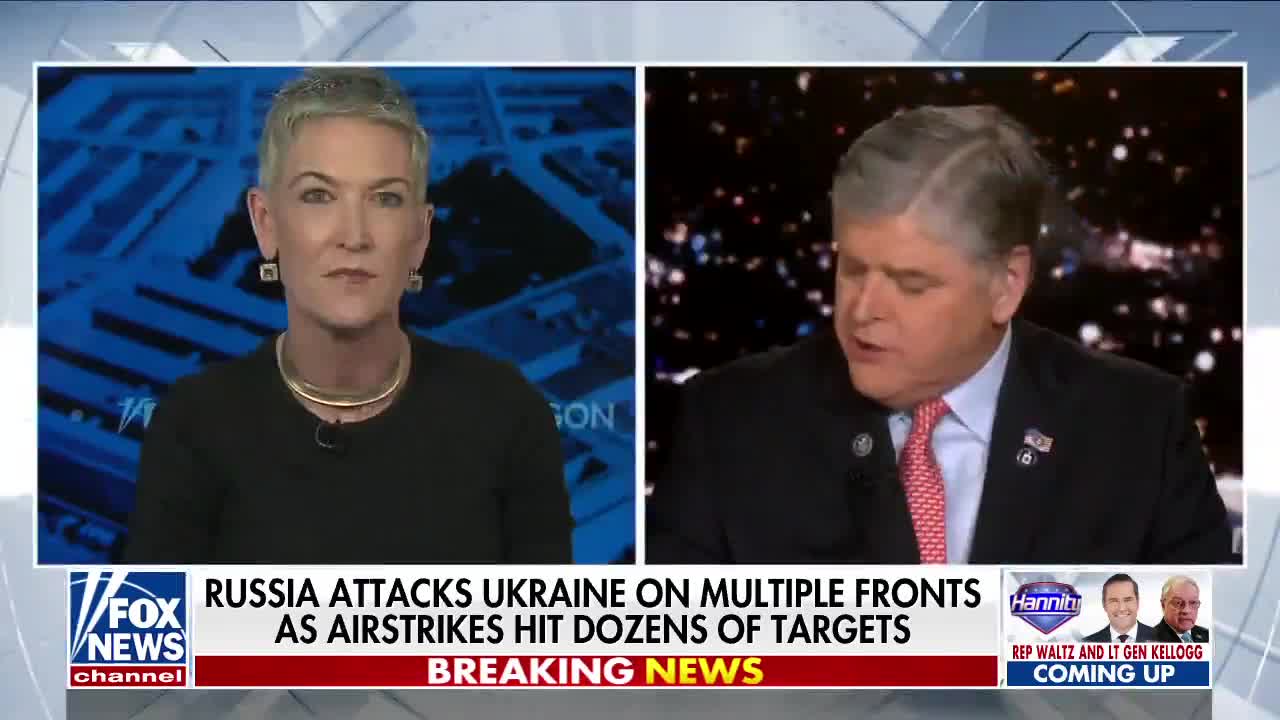 'Hannity'Feb 25 2022 Ukrainians display incredible acts of bravery in the face of Russian forces