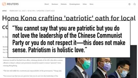 China Orders Hong Kong to be More “Patriotic”