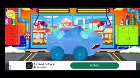 Dirty Car wash kids Cartoon Full Video cleaning car