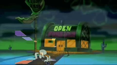 Squidward Is Playing With Tiles While The Krusty Krab Stays Open Forever 🍔