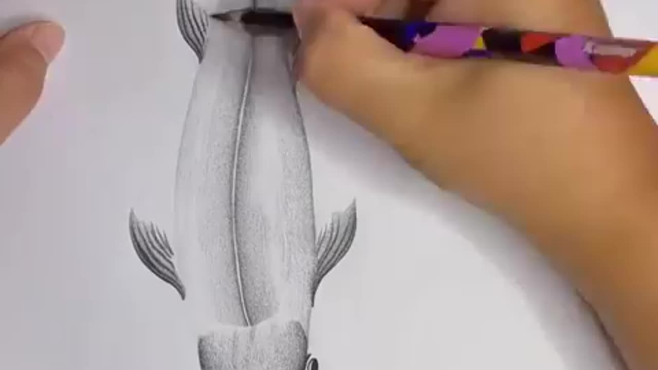 Creative artwork made by anonymous artists using a graphite pencil. #short