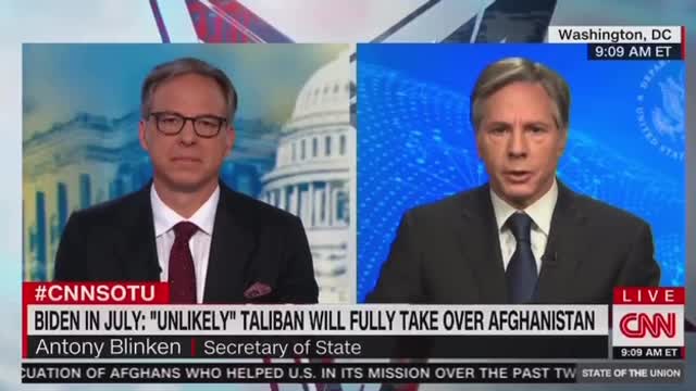 Jake Tapper and Secretary of State Antony Blinken on Taliban