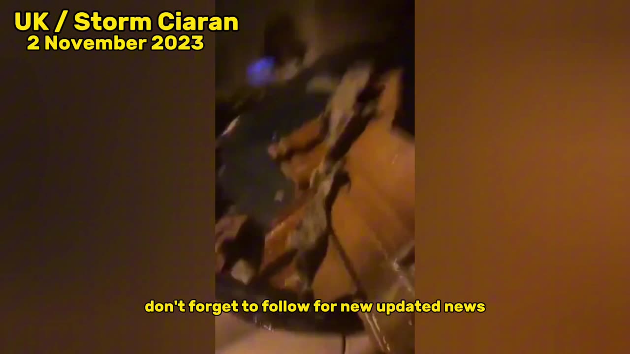Powerful Storm Ciaran in Europe! A destructive wind of 180 km_h hit UK Jersey !