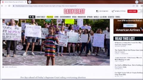 MSM lies about post Roe v Wade protests