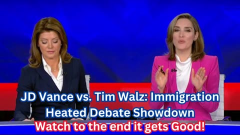 JD Vance vs. Tim Walz: Immigration Heated Debate Showdown