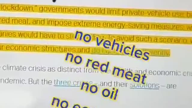 Are you ready for worldwide climate lockdowns???
