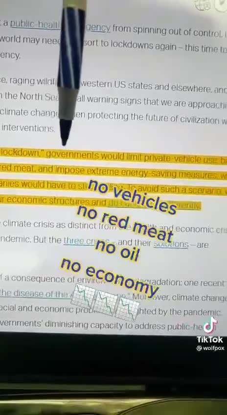 Are you ready for worldwide climate lockdowns???