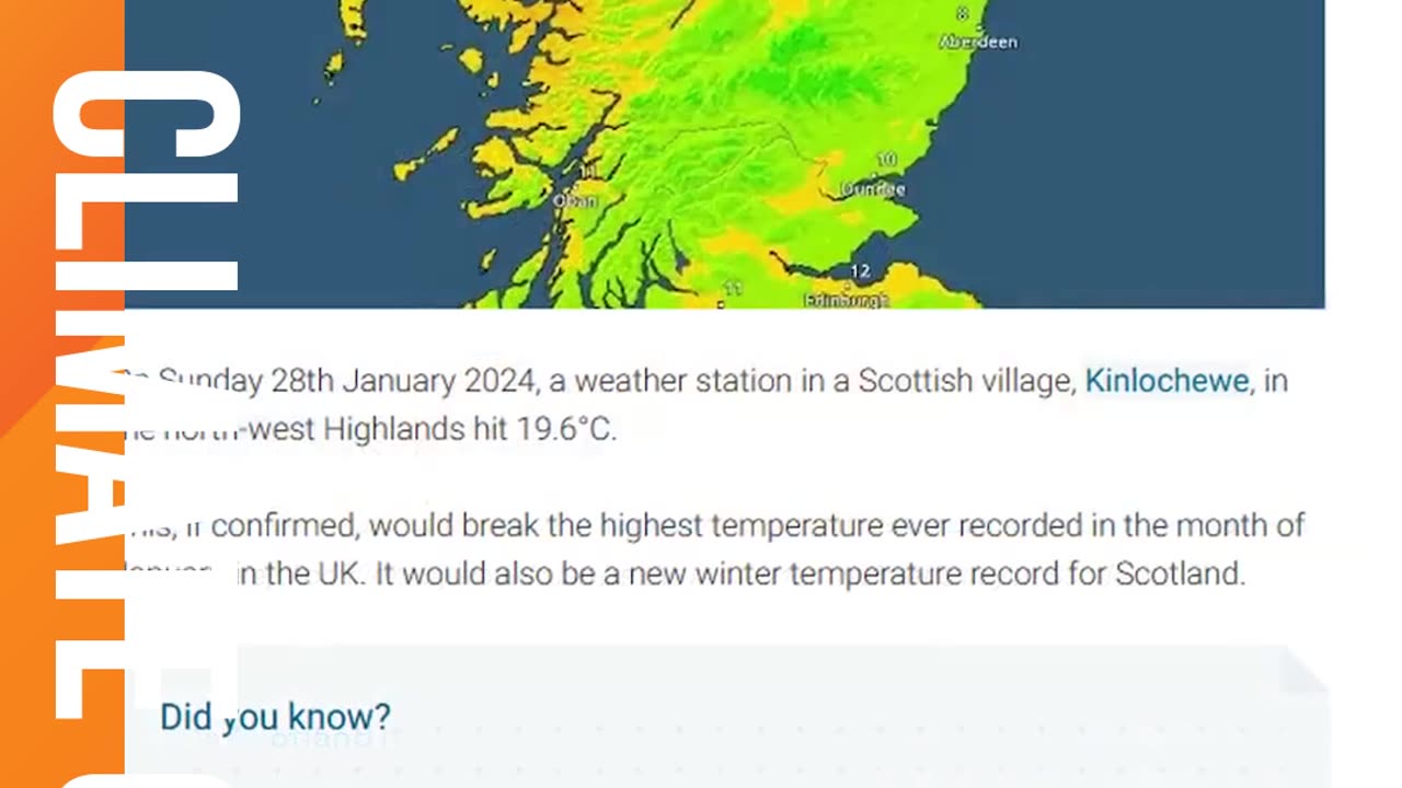 🌡️🏴 #ClimateWarning in Kinlochleven, Scotland!