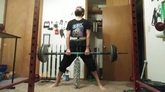 Axle bar deadlift