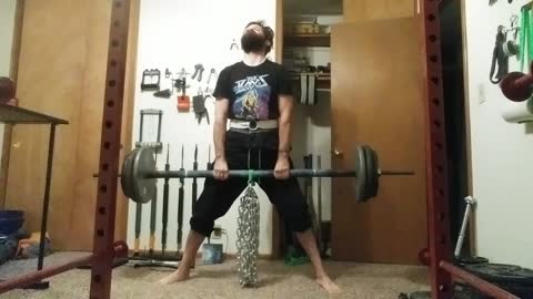 Axle bar deadlift