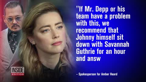 Amber Heard challenges Johnny Depp to give TV interview