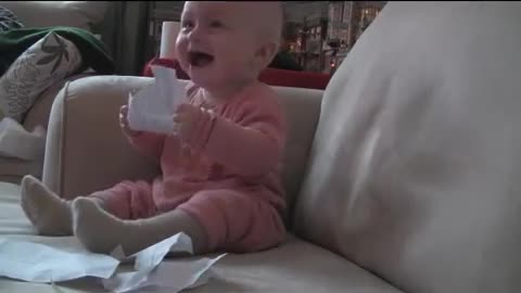 Baby laughed