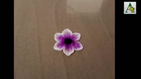Easy to make 8 flower designs Rangoli with colours for beginners