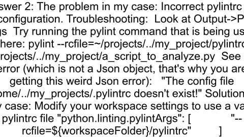 How do I configure Pylint with VSCode