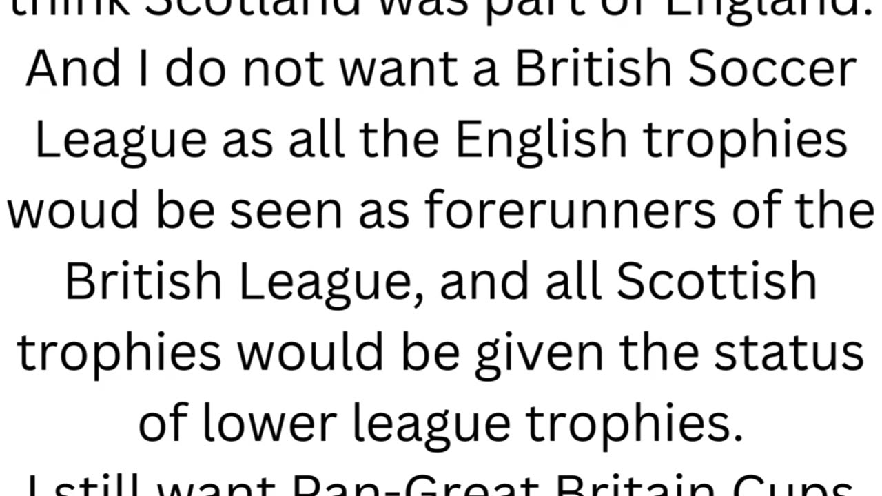 Scottish Clubs Should Not Join The English Soccer Leagues