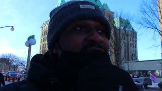 FREEDOM CONVOY VIEW OF DOWNTOWN OTTAWA FRIDAY
