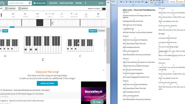 R+R MADONNA AUDIO-CHORDS+LYRICS