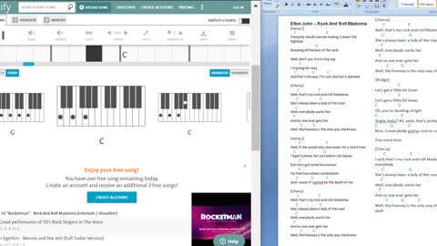 R+R MADONNA AUDIO-CHORDS+LYRICS