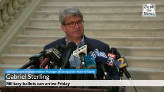 Military ballots can arrive Friday