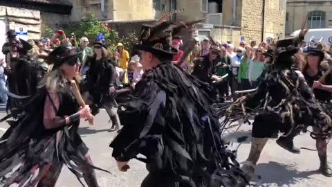 Beltane Border Morris - Brimfield - The Swan - Green Man Festival - Bradford-on-Avon - 2022