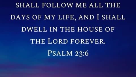 Psalm 23:6