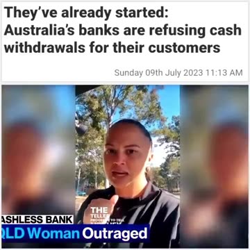 Autralias banks are refusing Cash withdrawals