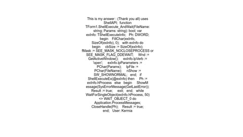 How can I wait for a command-line program to finish