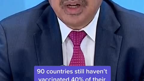 90 countries still haven't vaccinated 40% of their population