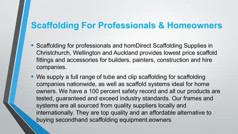 Best Scaffold Fittings & Accessories Christchurch, NZ