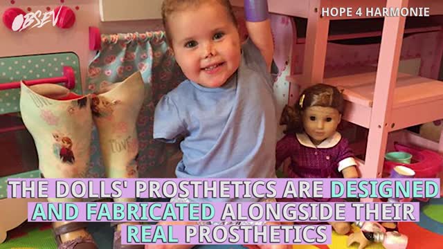 Quadruple Amputee Toddler Gets Doll That Looks Just Like Her