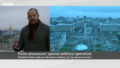 Todys news reports of explosions as Russian forces launch Ukraine military assault-BBC News