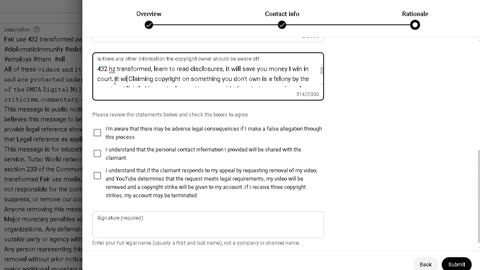 You tube refusing my appeal process on "Good ole boiz " video - not surprised, you tube is ill.