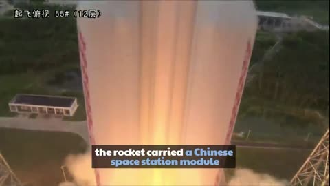 China's rocket out of control returning back to earth
