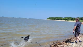 Swimming at Gleniffer lake