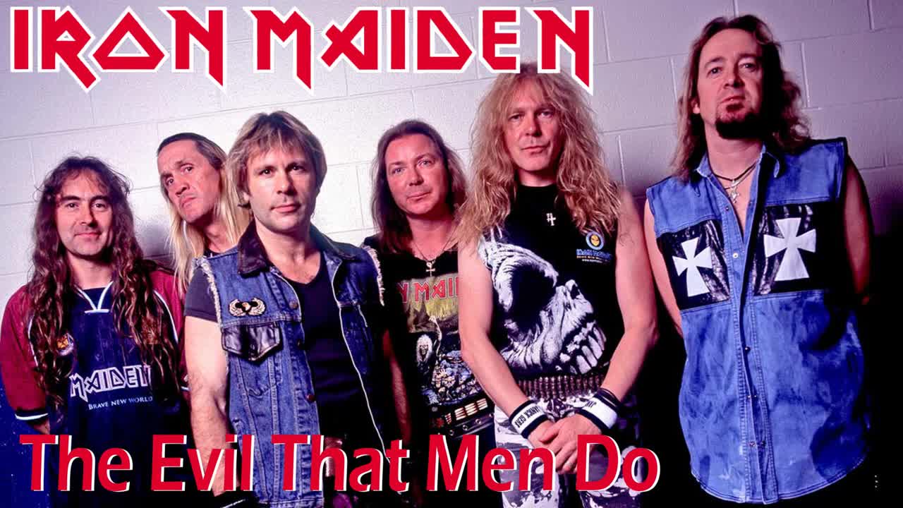 Iron Maiden The Evil That Men Do (Backing Track)