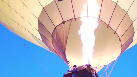 Hot air balloon flight