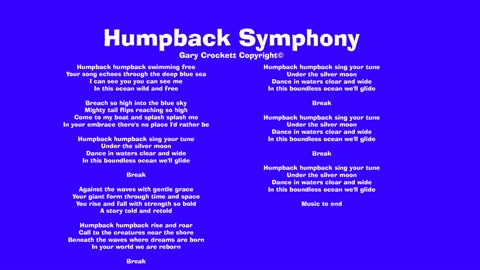 Humpback Symphony