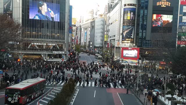 Scramble Crossing, Shibuya, Japan