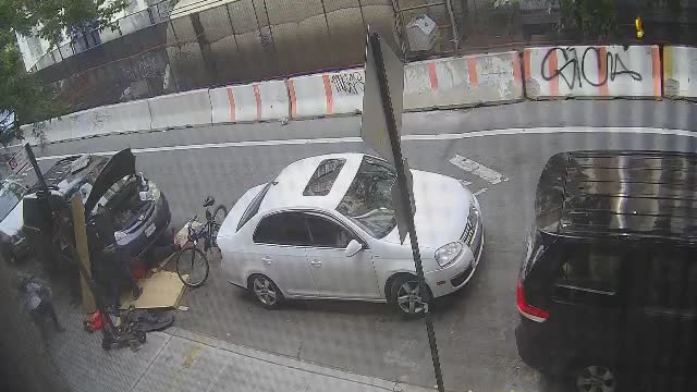 Stalkers next to apartment