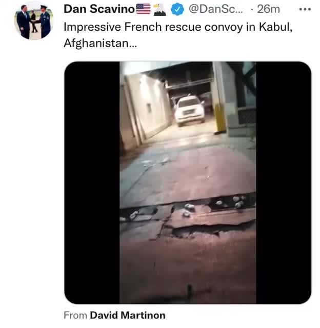 French convoy rescues in Kabul