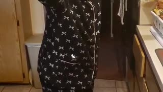 Grandma Not Letting Quarantine Stop the Party