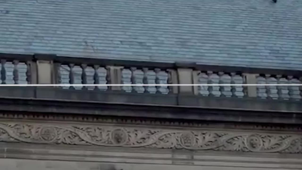Protesters scale Sheffield town hall to replace Israeli flag with Palestinian flag.